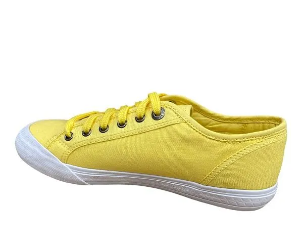 morning - run Le Coq Sportif scarpa sneakers in tela da adulti Deauville Plus 1411204 giallo