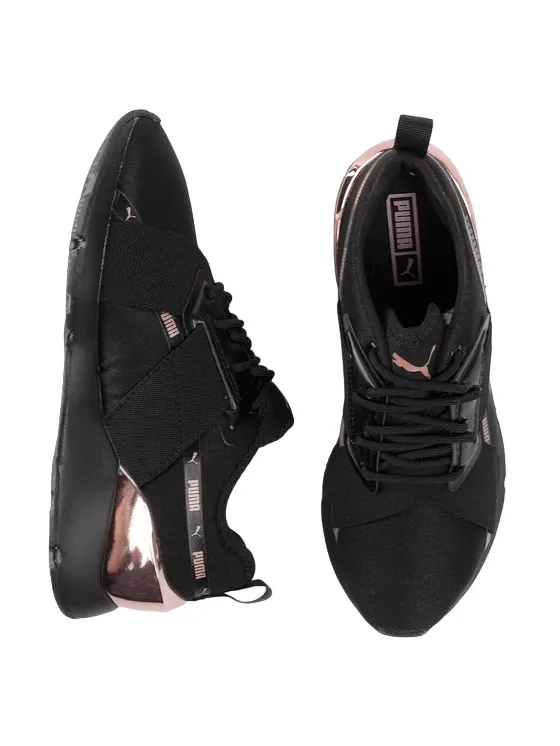 Puma scarpa sneakers da donna Muse X-2 Metallic 370838 01 nero SlipResistant