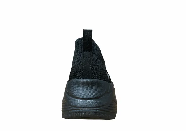Skechers scarpa sneakers da donna Bobs Sparrow 2.0 Allegiance Crew 117027/BBK nero DeepLugTread recycled content shoes