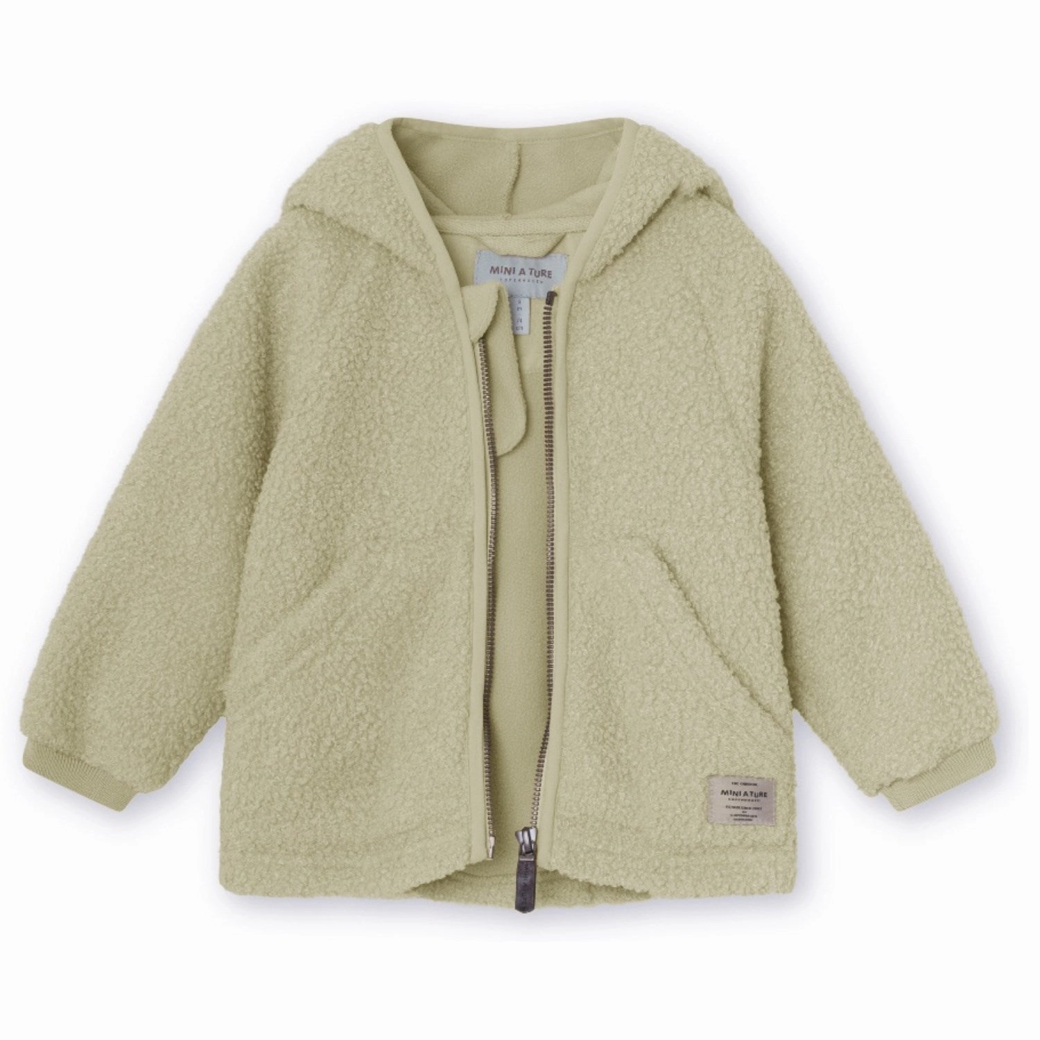 Canvas Make Mini A ture Elm Green Liff Teddyfleece Jacket. GRS