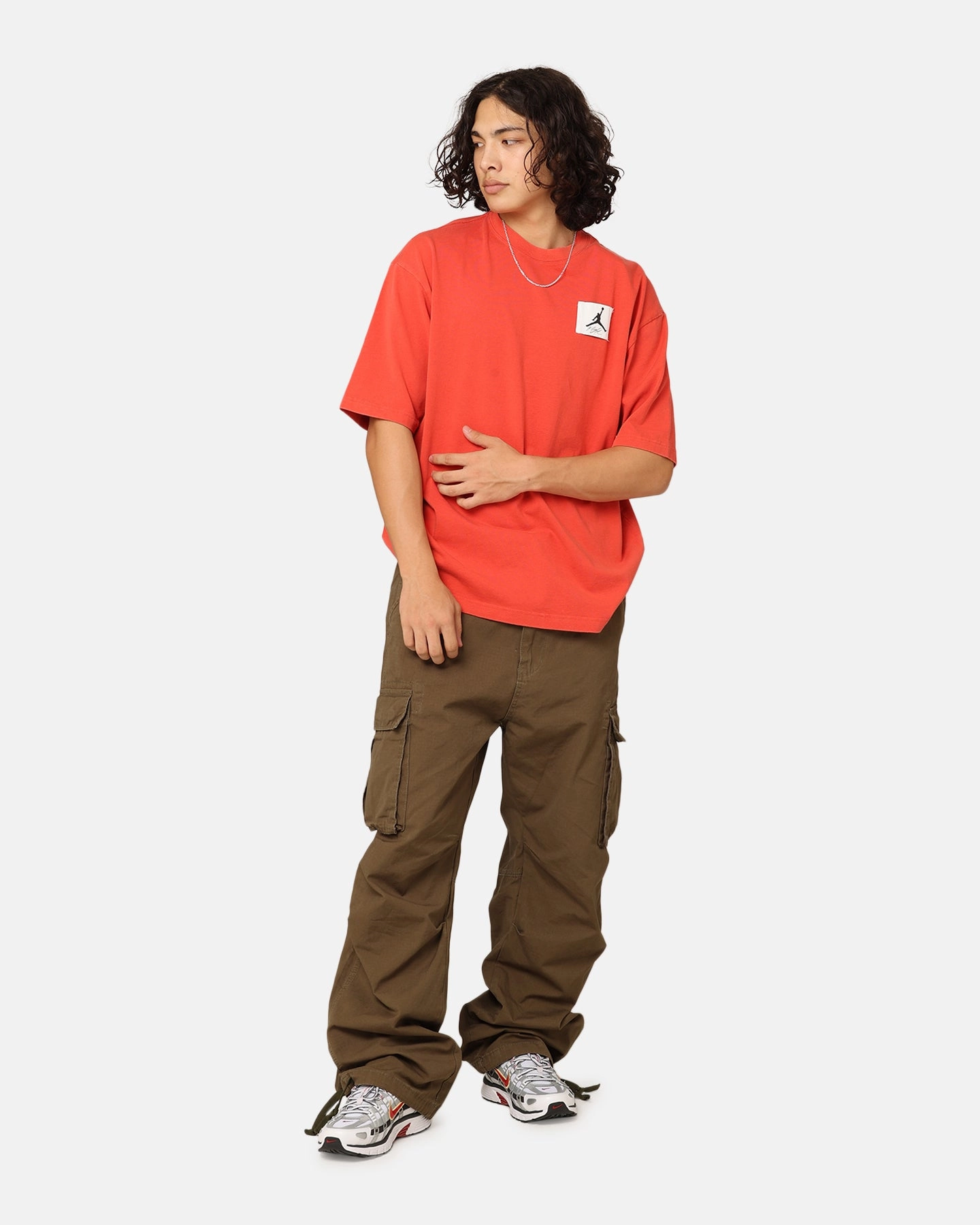 Casual Touch Eco Certified Textile Jordan Flight Essentials Oversized T-Shirt Lobster