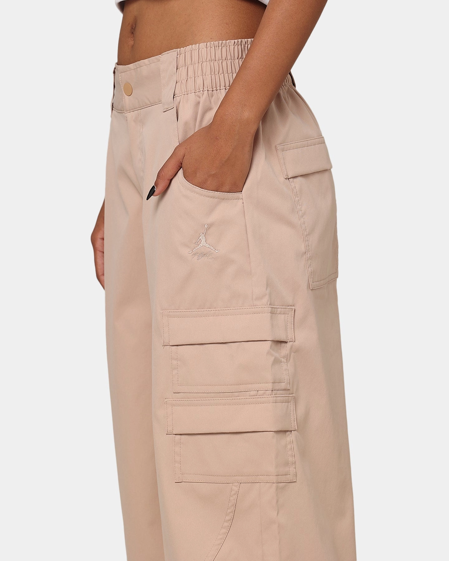 Jordan Women's Chicago Pants Legend Md Brown Adjustable drawstring Flex Wear