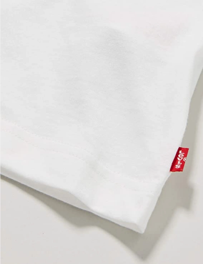 Levi's Kids maglietta da ragazzo LVB Sportwear Logo Tee 9E8568 001 bianco Tagless Design