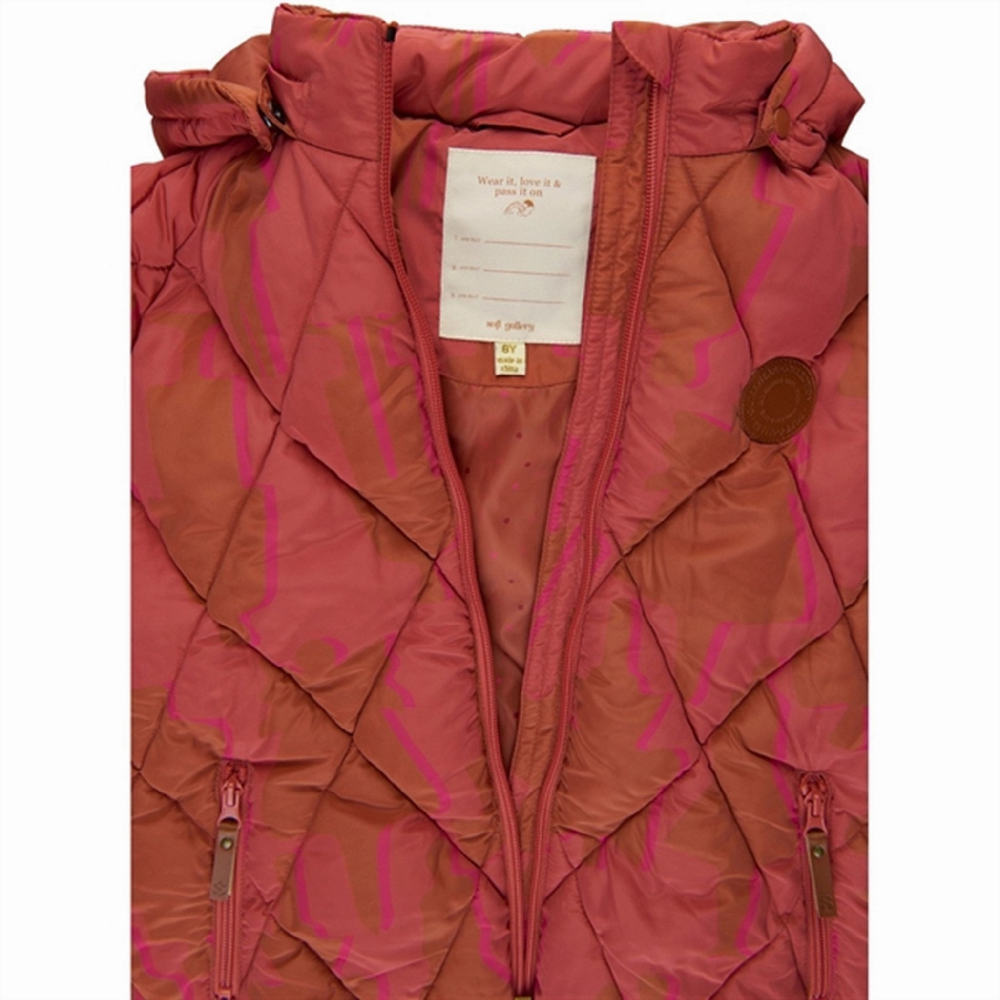 Magnetic Closures Soft Gallery Mineral Red Ettie Puffer Jacket