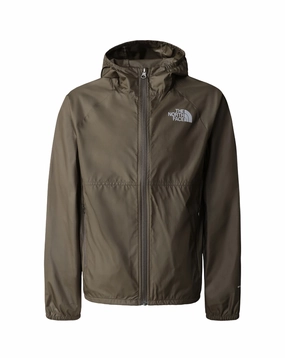 The North Face giacca antivento da ragazzo Wind Jacket New Taupe NF0A82D821L green Functional