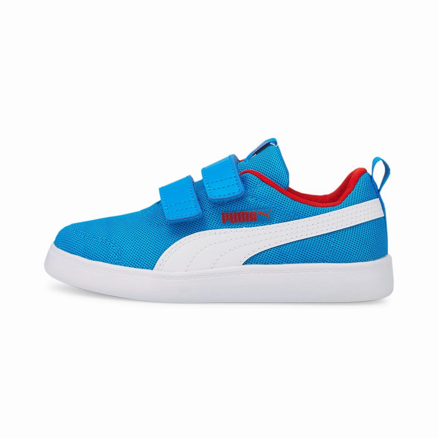 Midfoot Stability Puma scarpa sneakers da bambino Courtflex v2 Mesh V PS 371758 10 azzurro bianco