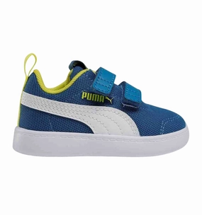 Puma Courtflex v2 Mesh 371759-07 - Scarpe da Bambino in Nylon - Zaffiro Stellato retirement - themed running shoes