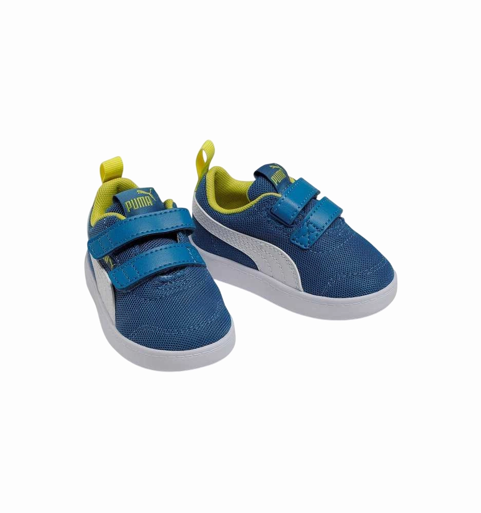 Slip Resistant TPU half - marathoning Puma Courtflex v2 Mesh 371759-07 - Scarpe da Bambino in Nylon - Zaffiro Stellato