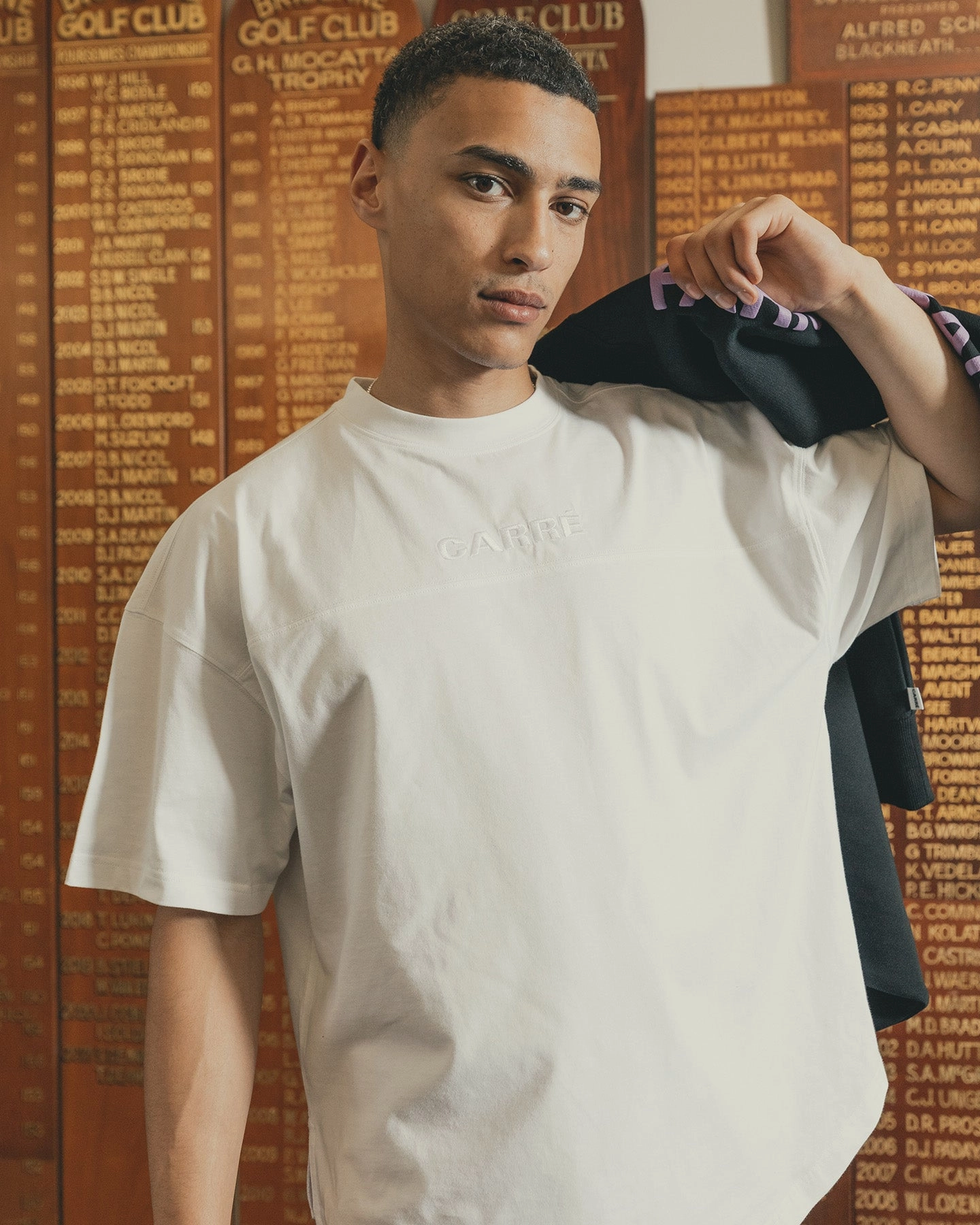 Carr?? Grid Iron Oversized T-Shirt White Outdoor Leisure
