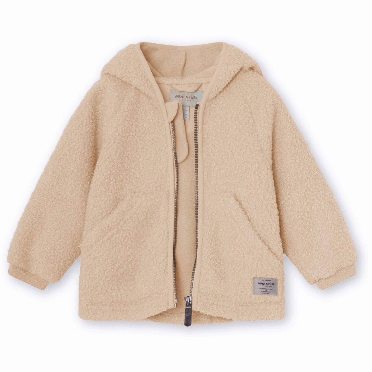 Mini A ture Sesame Liff Teddyfleece Jacket. GRS Travel Wardrobe Stain Proof