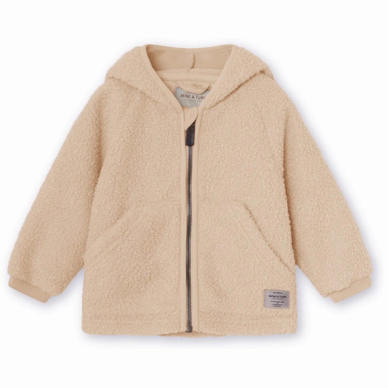 Easy Layering Ergonomic Silhouette Mini A ture Sesame Liff Teddyfleece Jacket. GRS