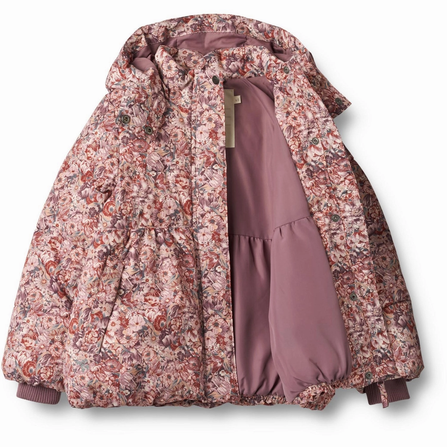 Noise Reduced Fabrics Moisture Control Fibers Wheat Flowers In Plenty Puffer Jacket Karla