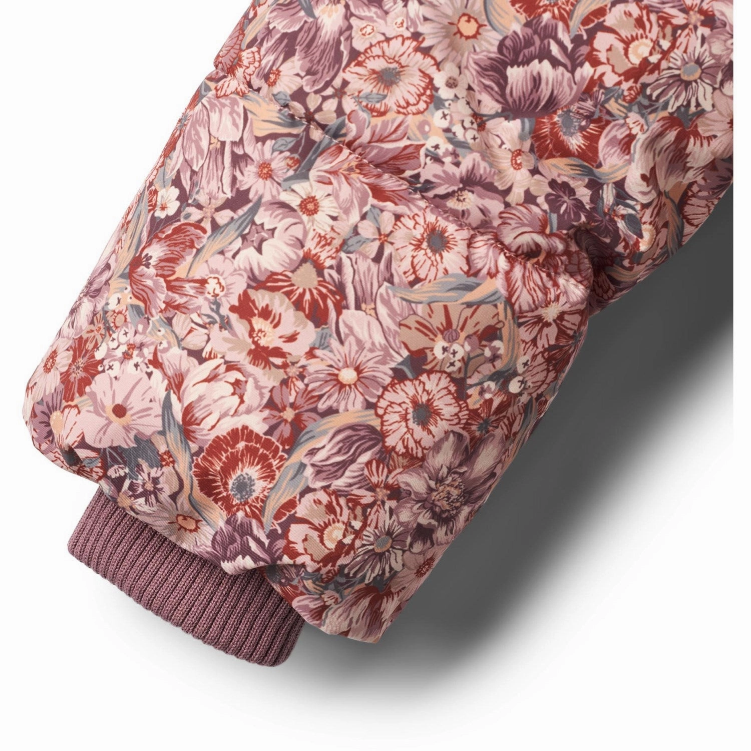 Magnetic Closure Wheat Flowers In Plenty Puffer Jacket Karla