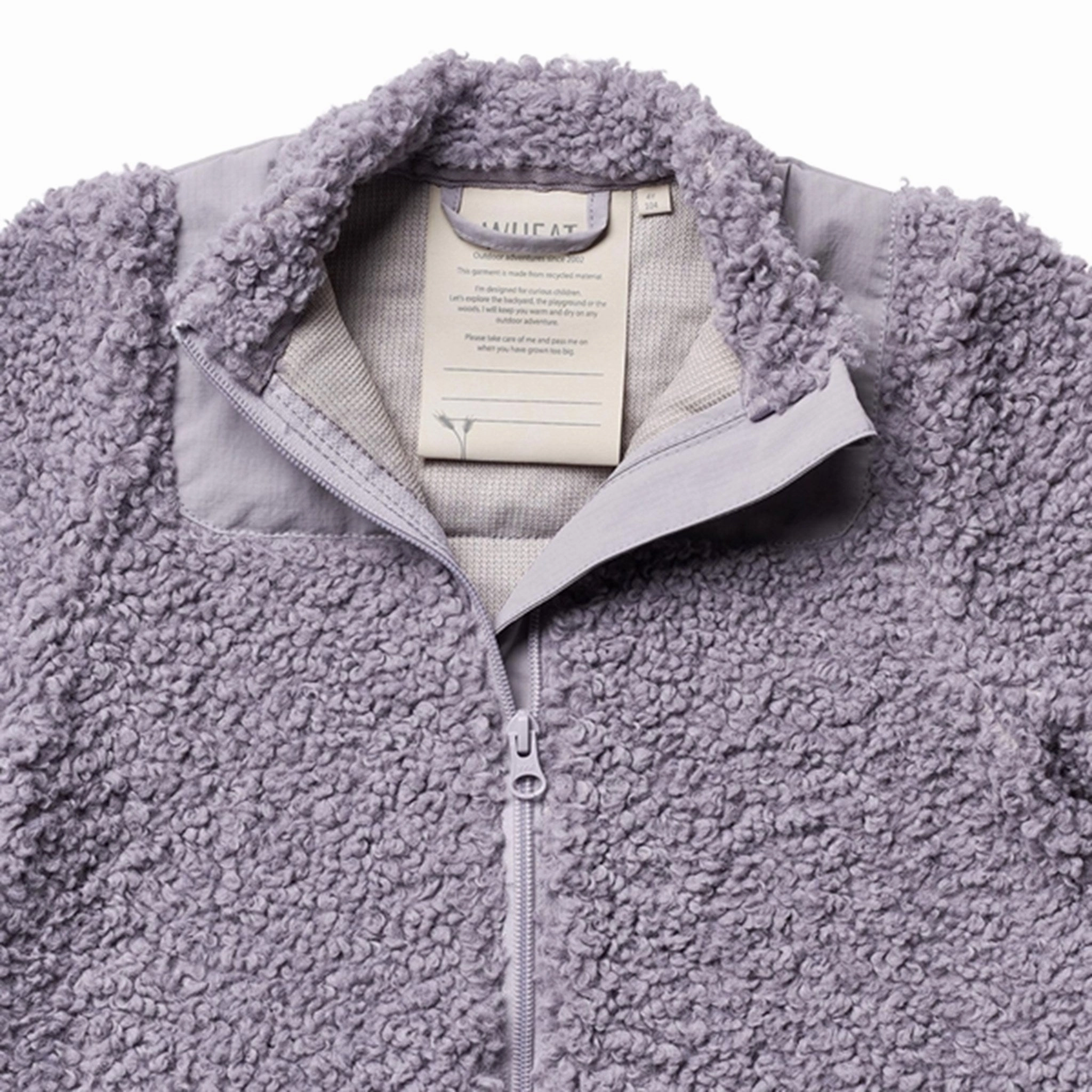 Wheat Pile Vera Jacket Lavender Ultra Lightweight Design Long Sleeve