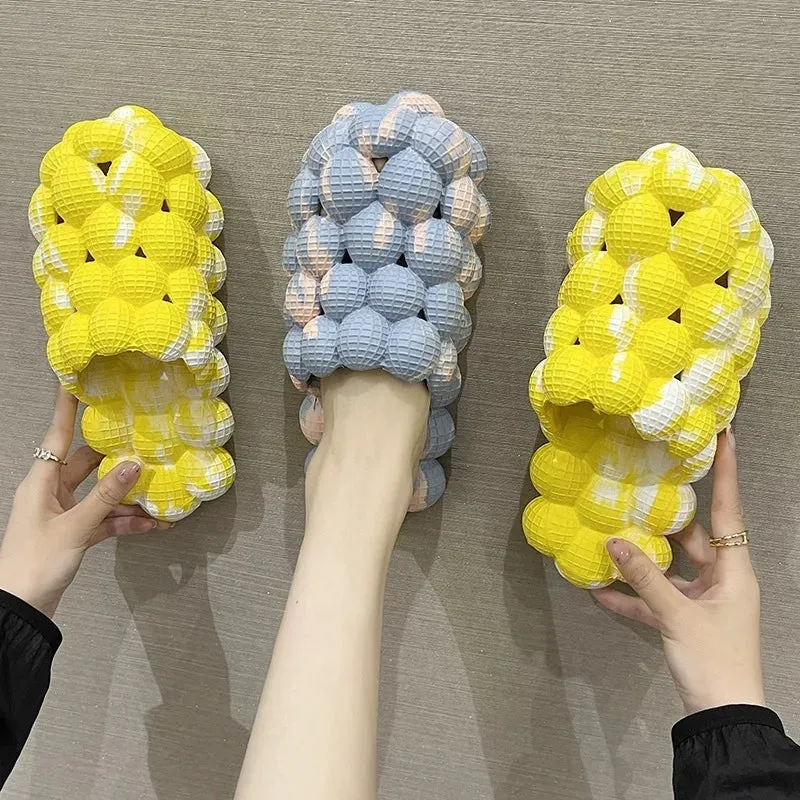 Sohiwoo Summer Men Women litchi Slippers Casual Shoes Femal Fashion Indoor Home Slides Platform Unisex Outdoor Beach Sandals