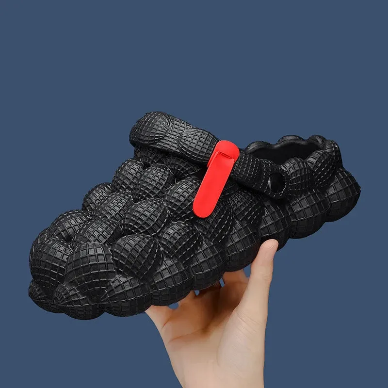 Sohiwoo Summer Men Women litchi Slippers Casual Shoes Femal Fashion Indoor Home Slides Platform Unisex Outdoor Beach Sandals