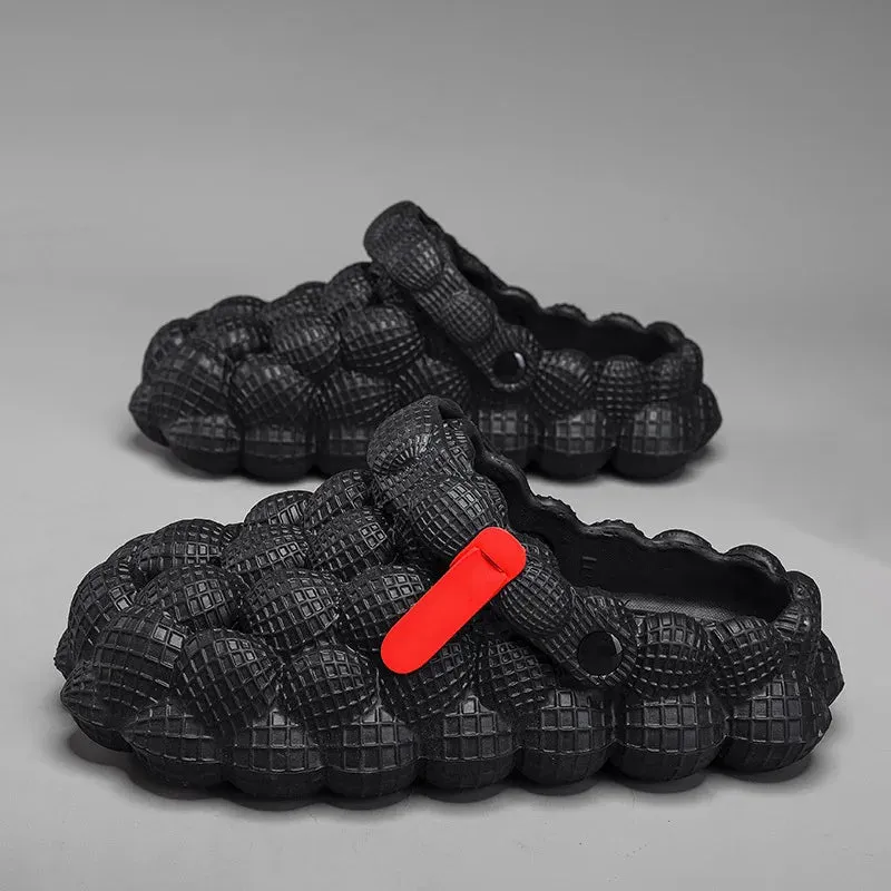 Sohiwoo Summer Men Women litchi Slippers Casual Shoes Femal Fashion Indoor Home Slides Platform Unisex Outdoor Beach Sandals