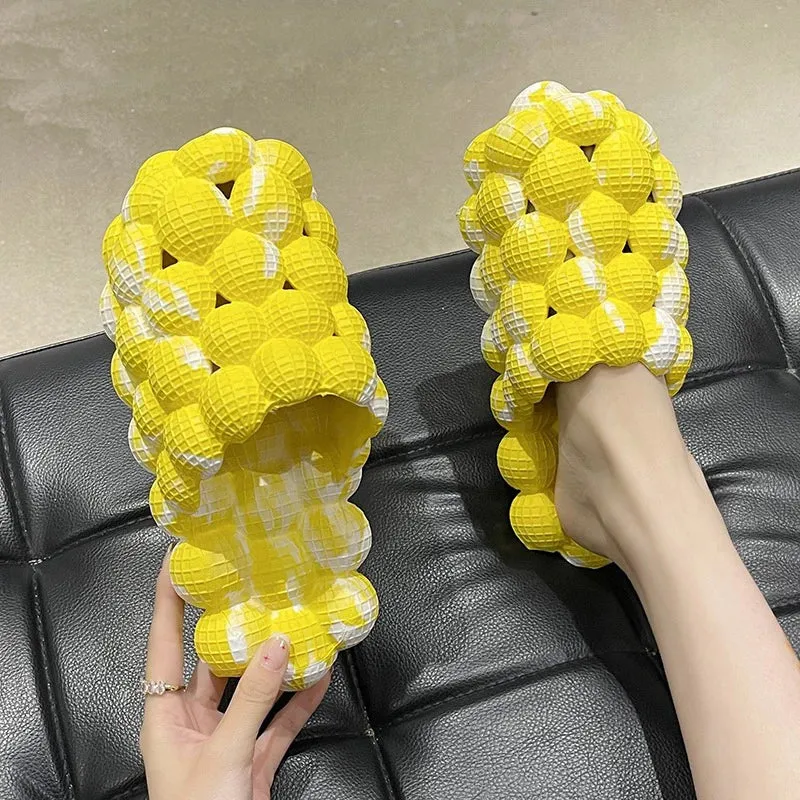 Sohiwoo Summer Men Women litchi Slippers Casual Shoes Femal Fashion Indoor Home Slides Platform Unisex Outdoor Beach Sandals