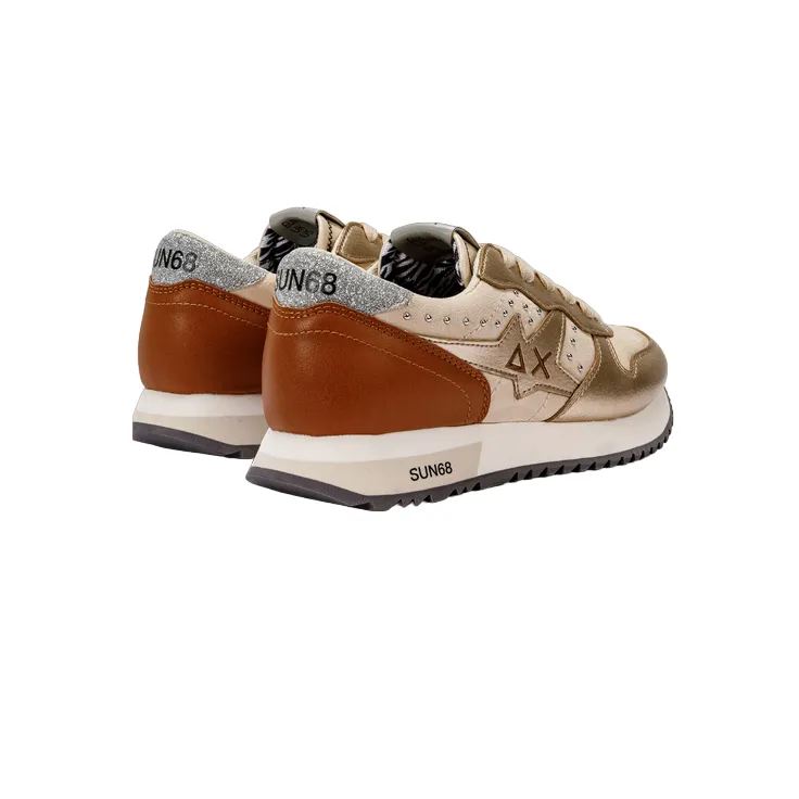 Fast Run Air Flow Technology Sun68 scarpa sneakers da donna Stargirl Studs Z43212 16 beige