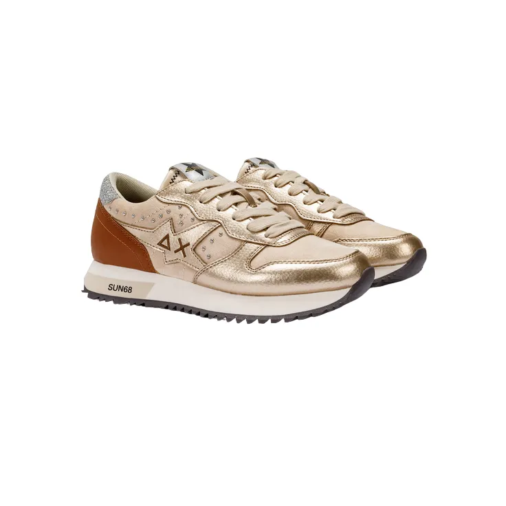 Sun68 scarpa sneakers da donna Stargirl Studs Z43212 16 beige basketball - court running shoes