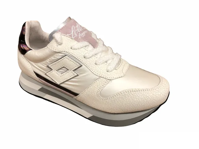 Lotto Leggenda sneakers da donna Wedge Crack W 217130 8NE bianco-argento Bounce Recovery Foam Trail Ride