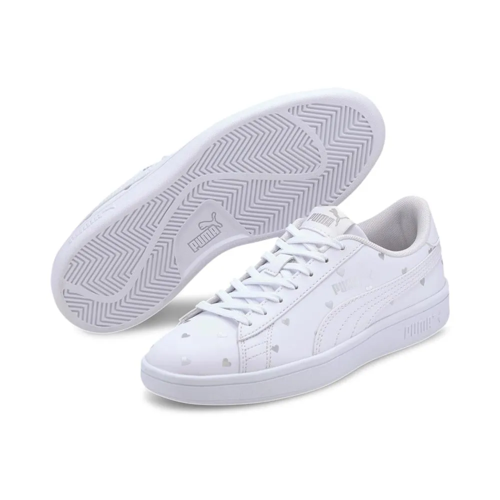 Passion Foam Injection Molding Puma scarpa sneakers da ragazza Smash v2 L Studs V 374843 02 bianco