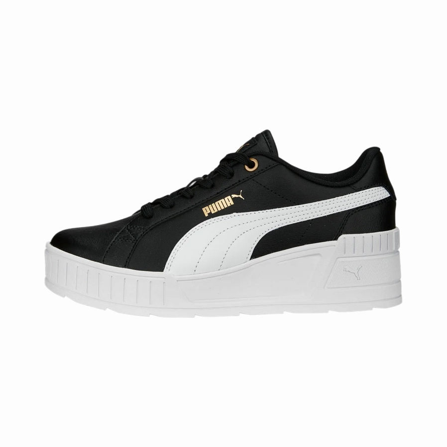Puma scarpa sneakers da donna Karmen Wedge 390985-01 nero-bianco running for weight loss shoes