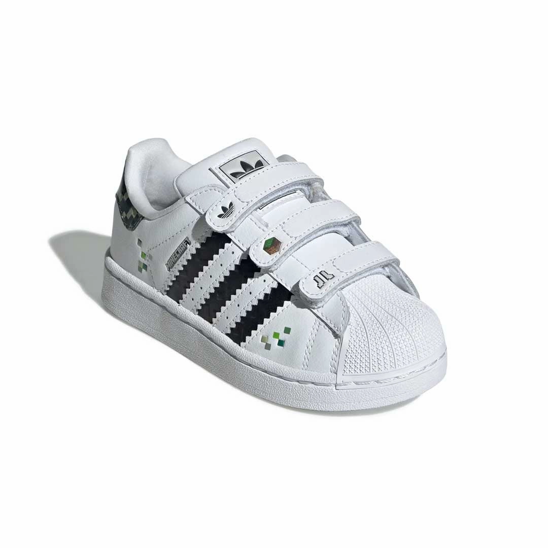 adidas - Kids' (Preschool) adidas Superstar II x Minecraft Comfort Closure Shoes (JQ8748) Custom Style Cool Design