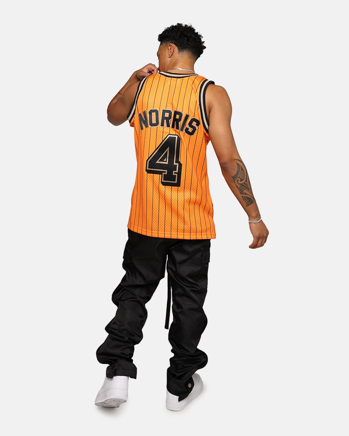 Durable Wear Mitchell & Ness X McLaren X Culture Kings Las Vegas Collection Lando Norris Swingman Jersey Orange