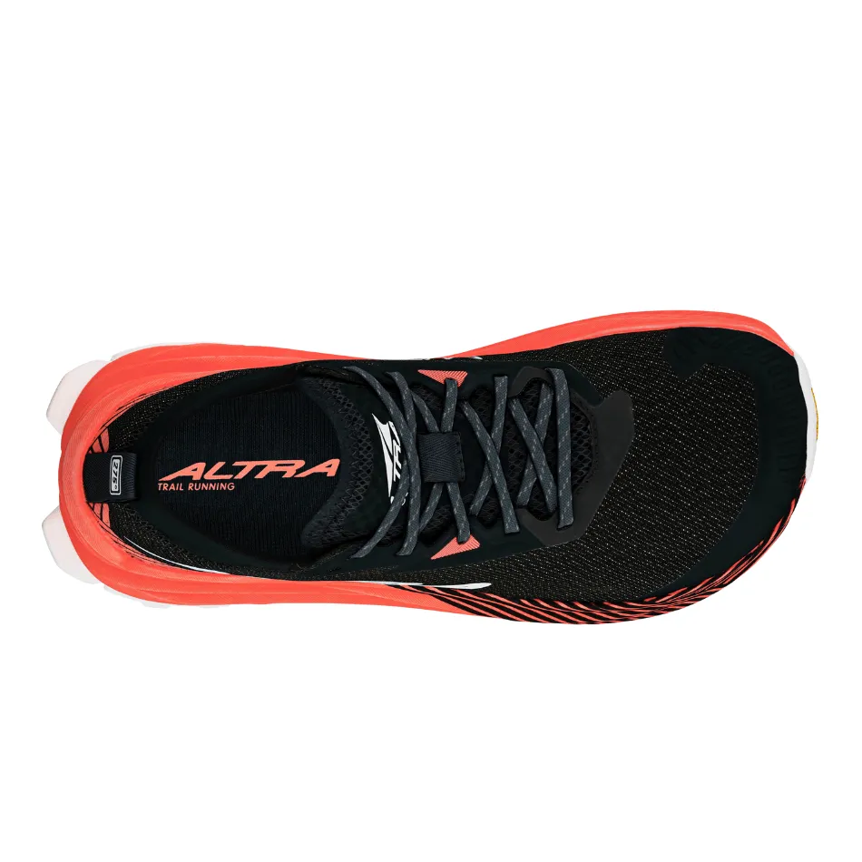 Altra Women's Olympus 275 Trail Running Shoes in Coral/Black AW25 SyntheticLeather Luxurious Comfort
