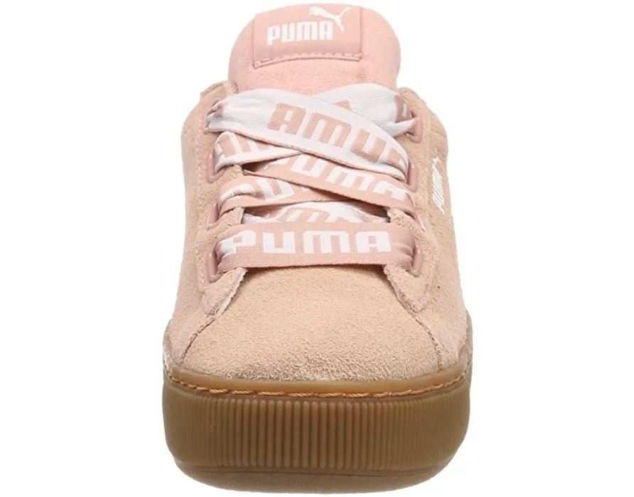 Puma sneakers da donna con zeppa Vikky Ribbon Bold 365314 02 pesca Endurance Boost