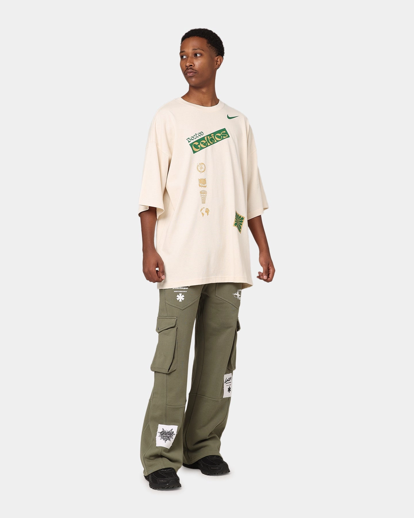 Perfect Layer Nike Boston Celtics NBA Courtside Oversized T-Shirt Pure