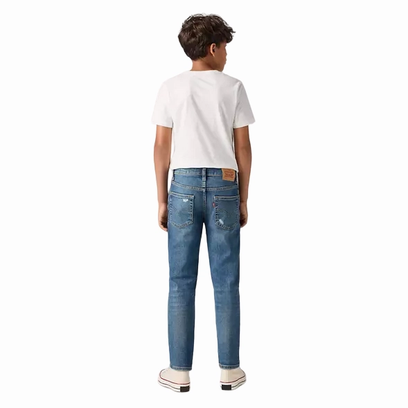 All Around Fit Neutral Vibrant Chill Outfit Levi's Kids pantalone jeans da ragazzi 512 Slim Taper E6728 MD5 blu medio