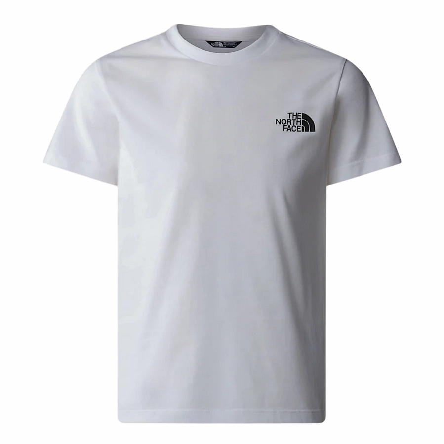 Essential Piece The North Face maglietta manica corta Junior Simple Dome NF0A8DRPFN4 bianca