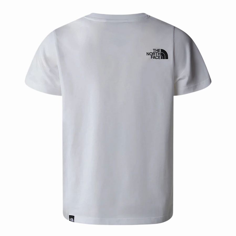 The North Face maglietta manica corta Junior Simple Dome NF0A8DRPFN4 bianca Limited Edition Comfy Style