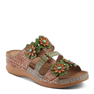 Spring Step Shoes L'Artiste Brash Sandals Women's Hand Painted Leather