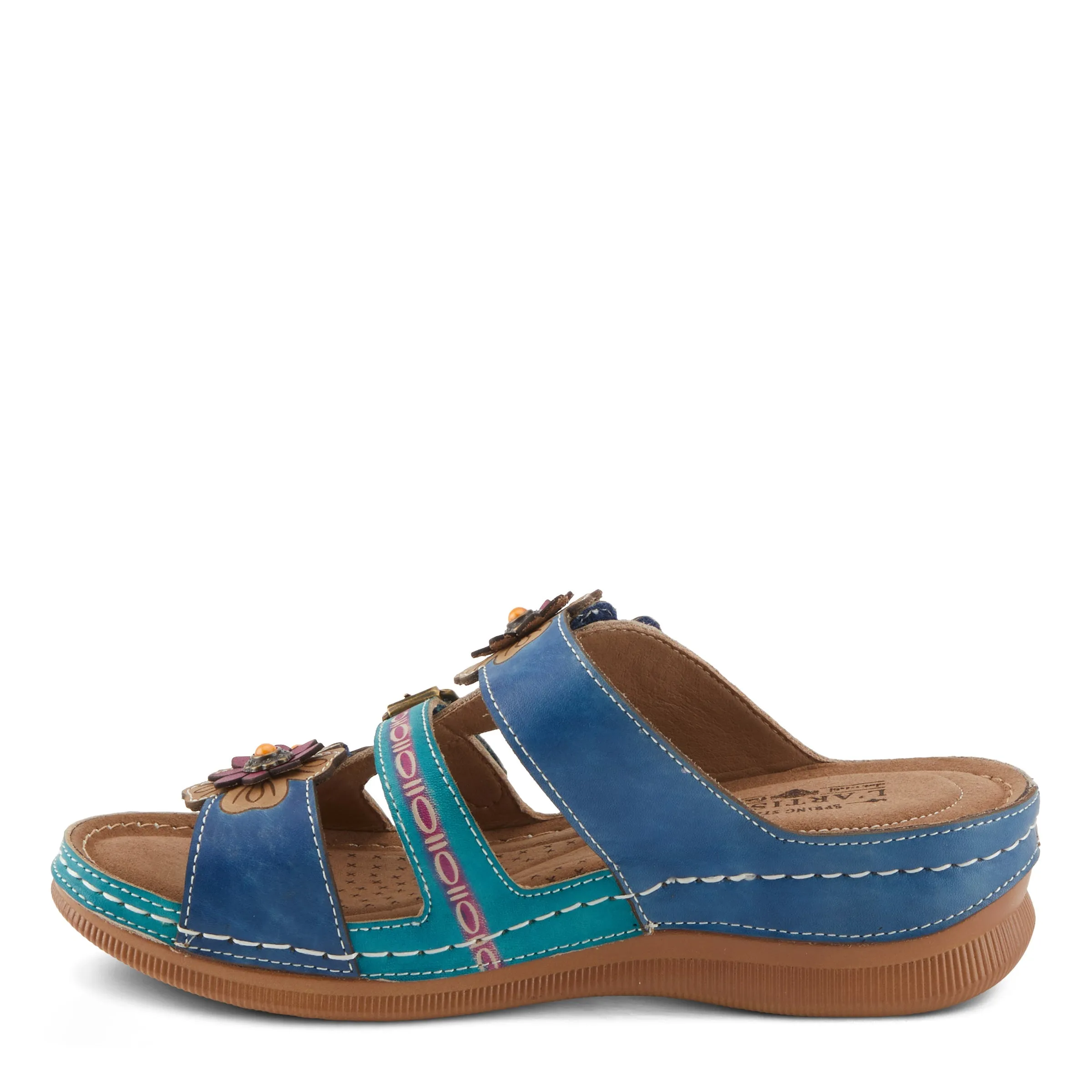 Spring Step Shoes L'Artiste Brash Sandals Women's Hand Painted Leather
