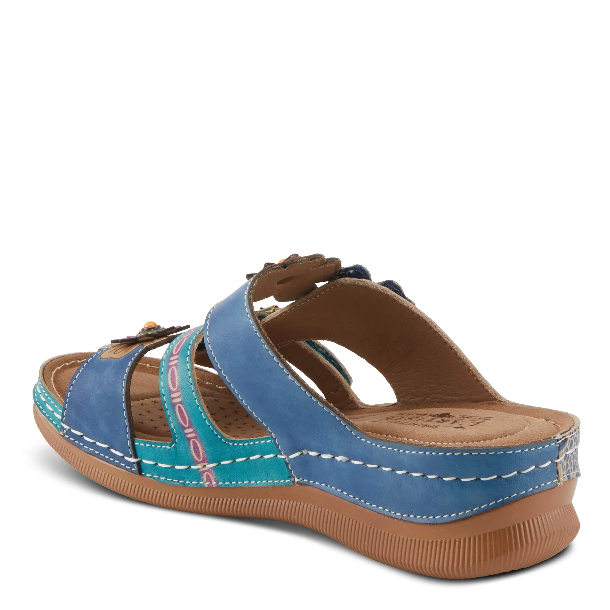Spring Step Shoes L'Artiste Brash Sandals Women's Hand Painted Leather
