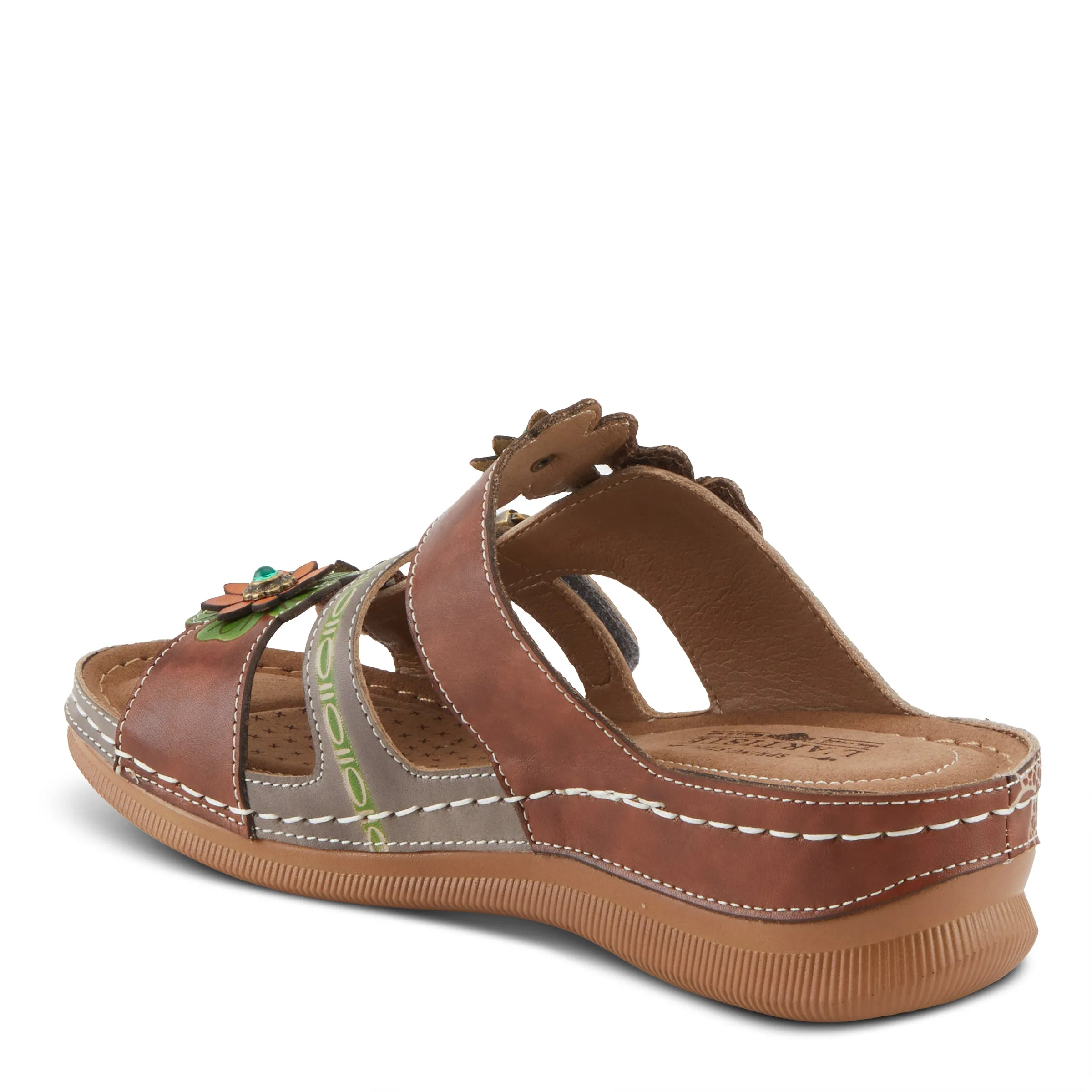 Spring Step Shoes L'Artiste Brash Sandals Women's Hand Painted Leather