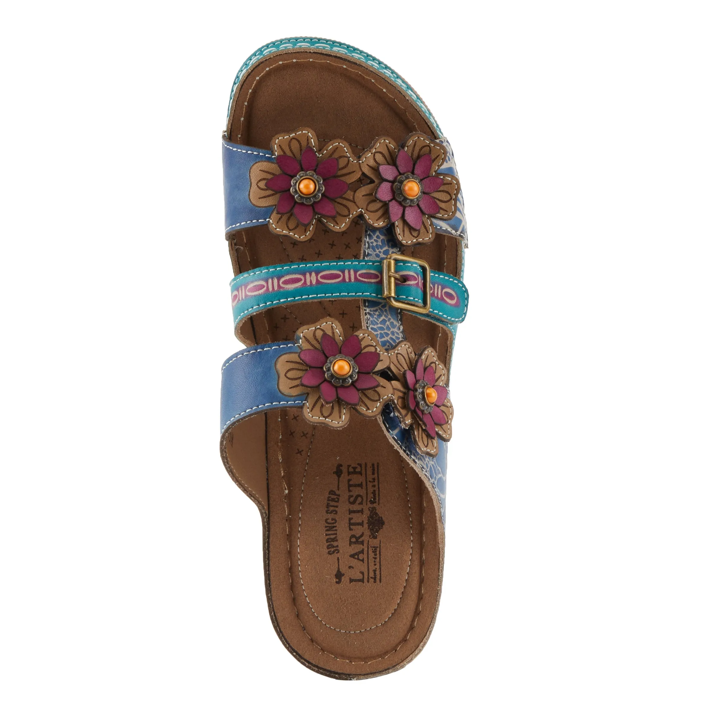 Spring Step Shoes L'Artiste Brash Sandals Women's Hand Painted Leather