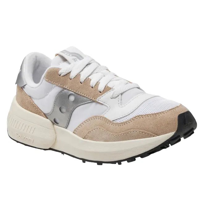 Saucony Originals scarpa sneakers da donna Jazz NXT S60790-11 bianco-argento Reinforced Achilles Pad