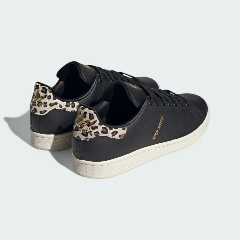 Adidas Stan Smith Women's Black Leopard Trainers IE4633 mesh - upper shoes Cushioned - tongue