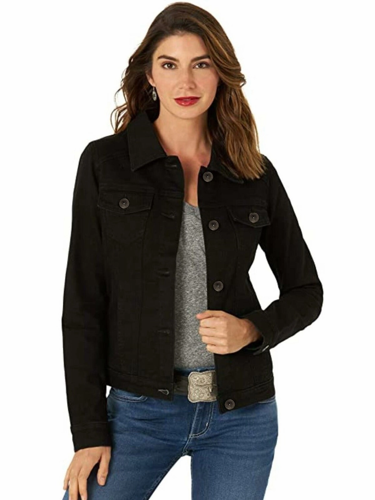 Enzo | Womens Classic Denim Jacket suitable for land sports