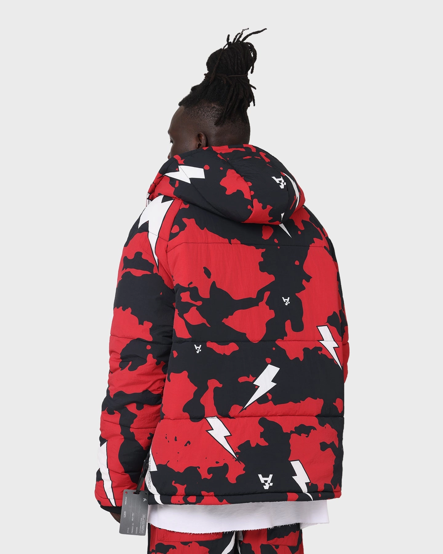 dry weather The Anti Order Storm Camo Puffer Jacket Black/Red/White