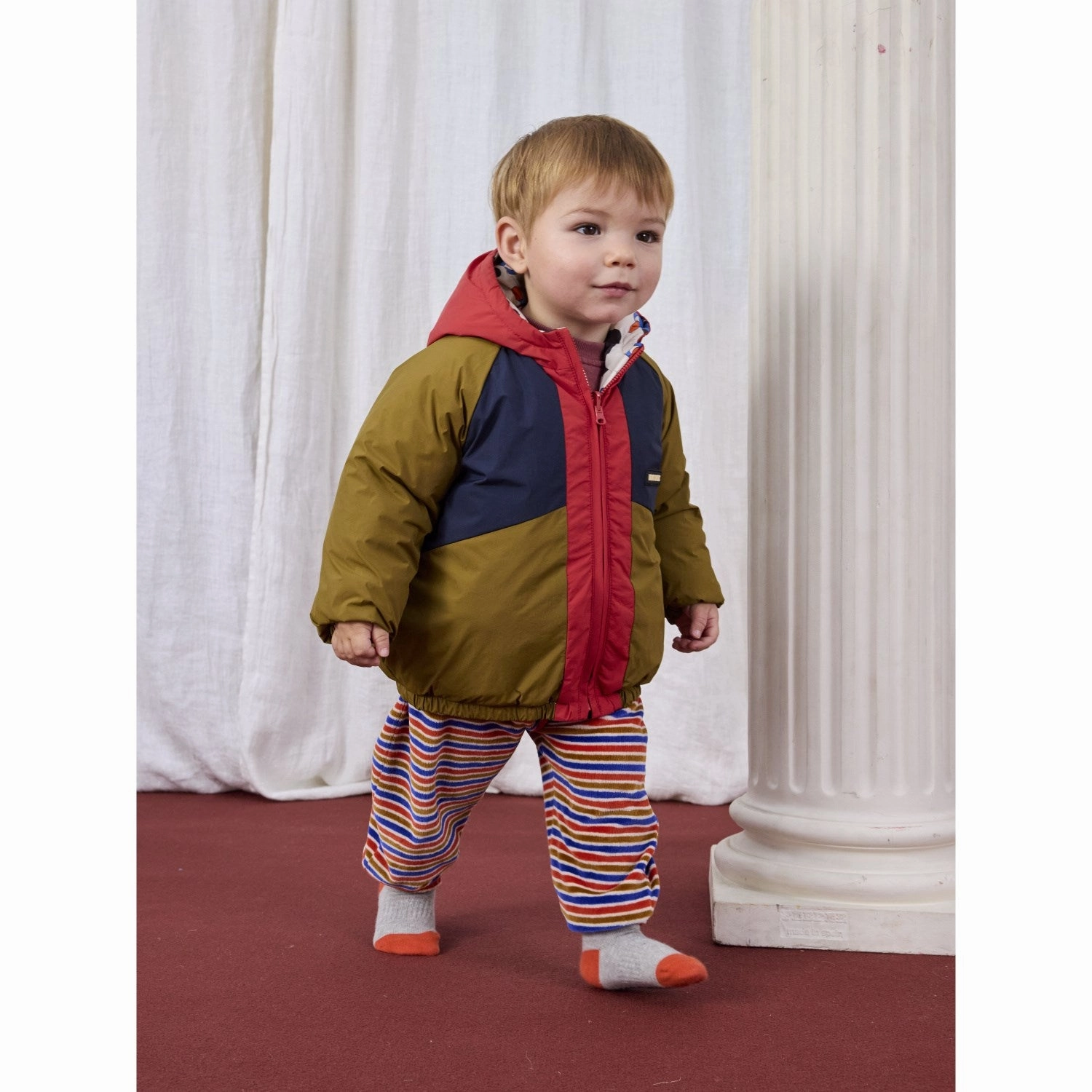 Breathable City Style Bobo Choses Multicolor Doggy Mate All Over Reversible Jacket