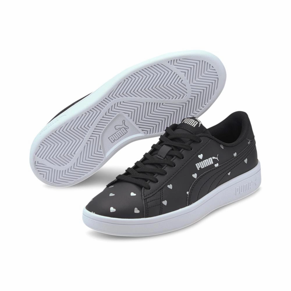 Puma scarpa sneakers da ragazza Smash v2 L Studs V PS 374843 01 nero versatile - feature shoes