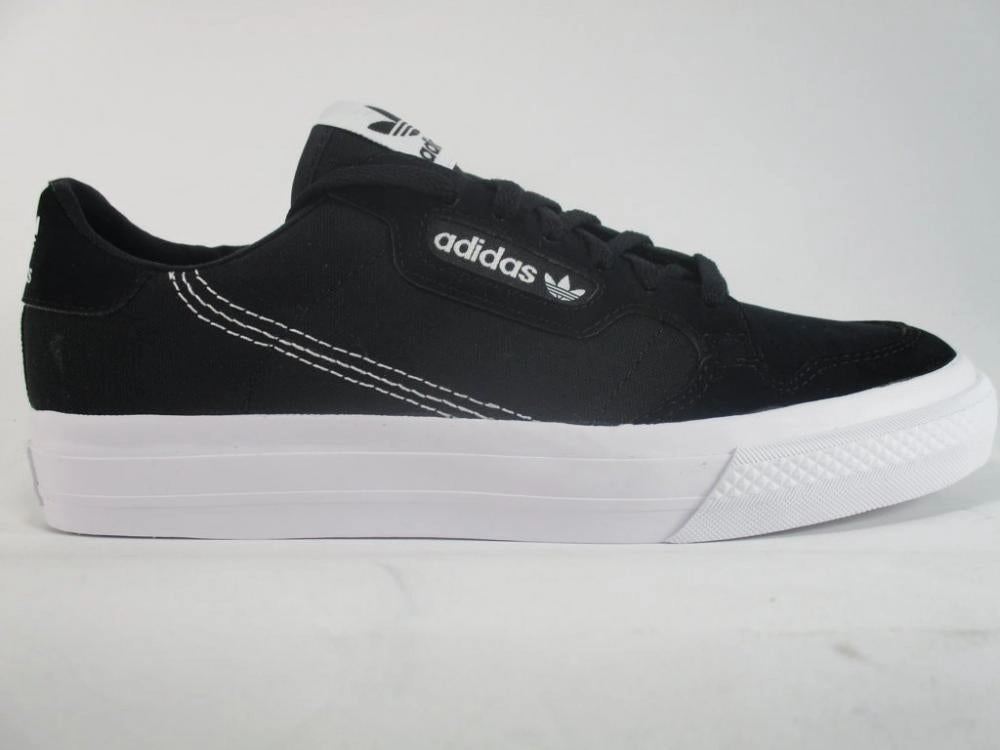 Wear resistant Adidas Originals sneakers unisex junior Continental Vulc J EF9451 black