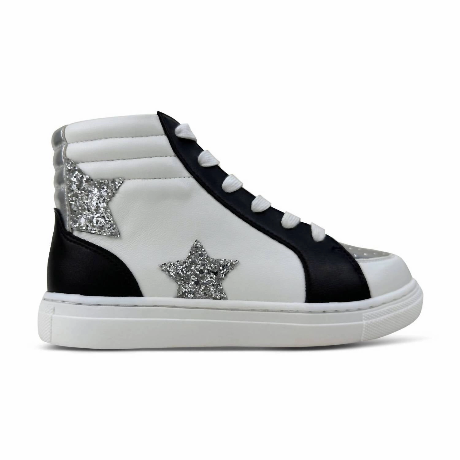 Minimalist Footwear Design Slip-resistant fit Kids Miss Hannah Sneaker In Black & White