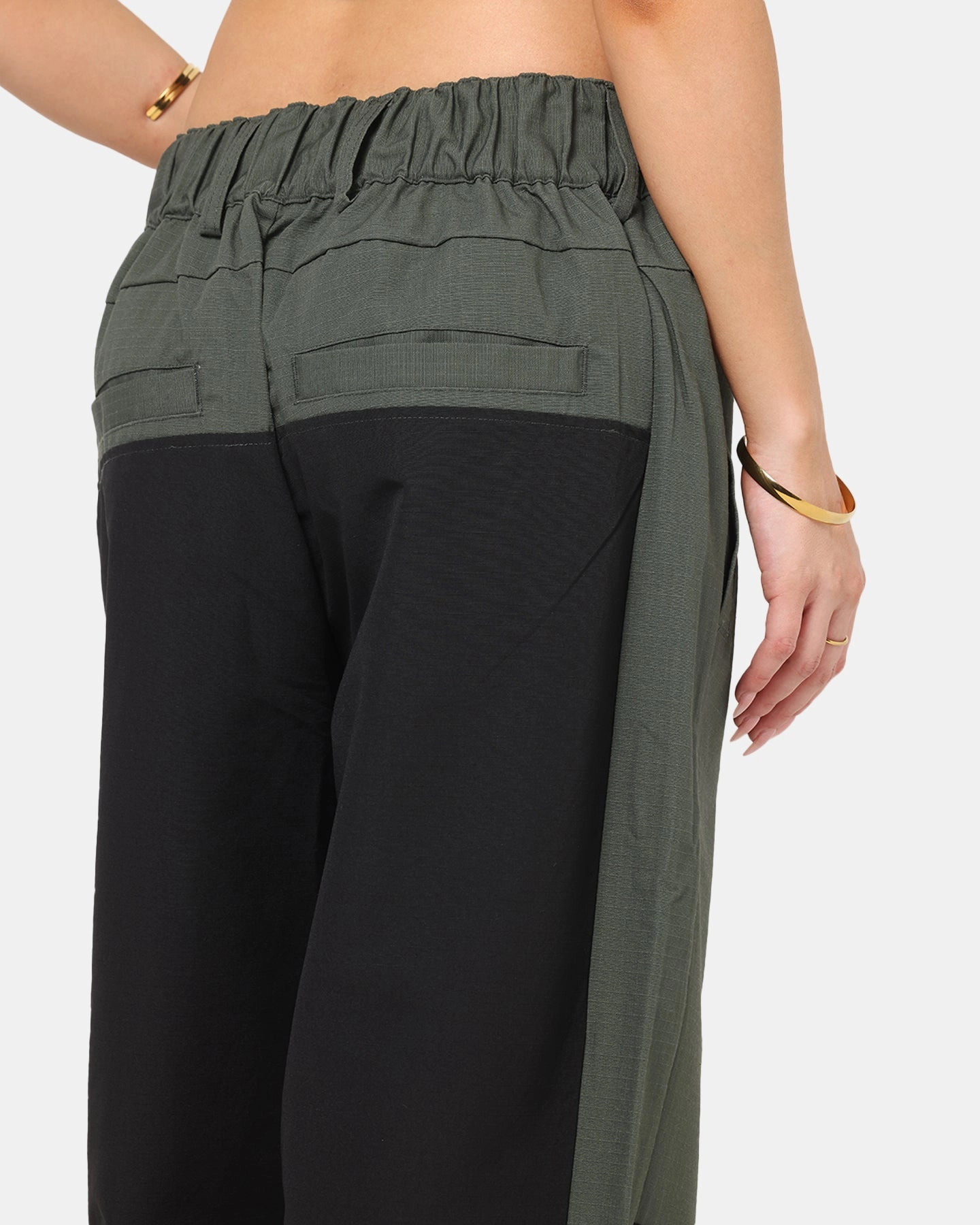 Carre Avalanche Baggy Pants Khaki/Black Stretchable