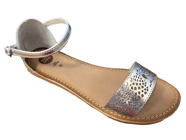 Gioseppo sandalo donna Iraide 40512 47 Silver Non Slip Sole Beach Sandals